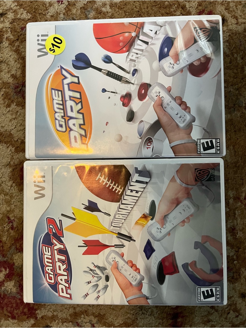 Nintendo Wii Games Lot of 2 Game Party and Game Party 2 Multiplayer Bundle